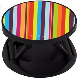 Dark Colorful Striped Marble