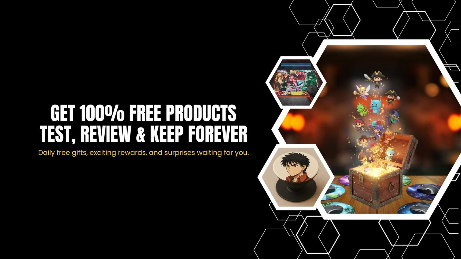 Get 100% free products